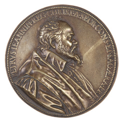 1022.  Medalla de bronce con leyenda de Petrus Jeannin (1540-1622) y Guillaume Dupré (1579-1640). Fecha de 1618. Ff. del S. XIX - pp. del S. XX: