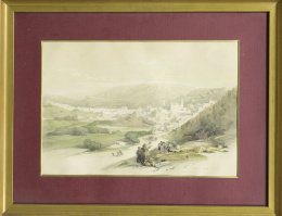 845.  DAVID ROBERTS (Edimburgo, 1796 - Londres, 1864)“Hebrun”.