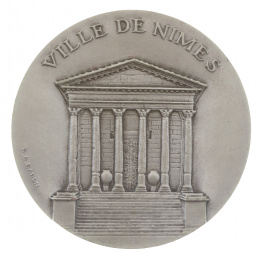 770.  Lote de siete medallas francesas de diferentes metales