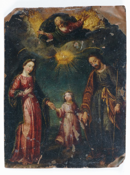 253.  ESCUELA FLAMENCA SIGLO XVIITrinidad en la Tierra.