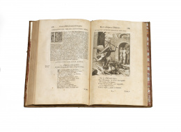 357.  OTTO VENIO (Otto van Been). “Theatro moral de la vida humana, en cien emblemas; con el enchiridion de Epicteto, &c. y la tabla de Cebes, philosofo platonico” 2 vols. en 1..