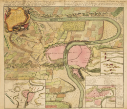 207.  SINSART (ingeniero), MAYER, JOHANN TOBIAS, ELDER HOMANN“Plan de la Ville de Prague, assiegée et prise par les Troupes auxiliares de France et de Saxe en l&#39;&#39;An 1741, le 26 Novembre”.