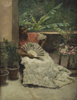 1271.  JOSÉ VILLEGAS Y CORDERO (Sevilla, 1844-Madrid, 1921)Andaluz