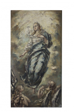 856.  JUAN ANTONIO MORALES (Villavaquerín, Valladolid, 1909 - Madrid, 1984)Inmaculada, 1951.