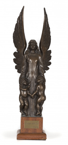 738.  ANTONIO DELGADO OLIVERÓ (Barcelona, 1939 - Romanyà de la Selva, 2014)Ángel de la Guarda, Unicef España.