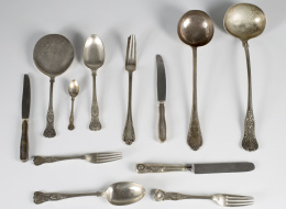 470.  Cubertería marcada. Mappin & Webb Ltd, h.1901.