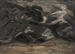 1131.  JOSÉ BEULAS RECASENS (Santa Coloma de Farnés, Gerona, 1921 - Huesca, 2017)Paisaje de Sicilia, 1959.