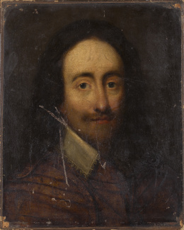 256.  SEGUIDOR DE ANTON VAN DYCK (Escuela inglesa, ff. S. XVII- pp. S. XVIII)Retrato de Carlos I de Inglaterra.