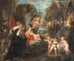 247.  JOSÉ BAAMONTES AGUDO (doc. 1866-1904)Descanso en la huida a Egipto.