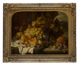 348.  WILLIAM DUFFIELD (Escuela inglesa, 1816-1863)Bodegón de fru