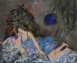 853.  AGUSTÍN ÚBEDA (Herencia, Ciudad Real, 1925 - Madrid, 2007)Sosiego cerca del ancho cielo.