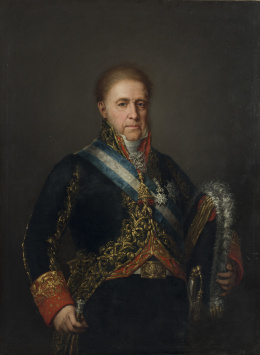 314.  JOSÉ GUTIÉRREZ DE LA VEGA (1791-1865)Retrato de D. Joaquín Samaniego y Urbina, Marqués de Valverde de la Sierra, de Monte Real y de Caracena del Valle, 1832.