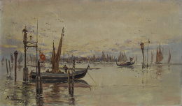 721.  MARIANO OBIOLS DELGADO (Barcelona, 1860 - c. 1900)Vista de 