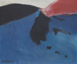800.  JOSÉ GUERRERO (Granada, 1914 - Barcelona, 1991)Paisaje azul, c.1967.