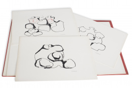 753.  PABLO SERRANO (Crivillén, Teruel, 1908 - Madrid, 1985) Hombre con puerta, 1968.