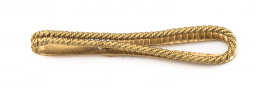 841.  Barra de corbata con decoración de cordoncillo en oro amarillo de 18K