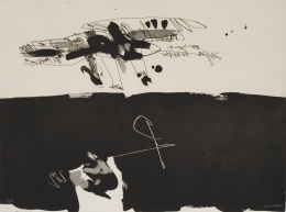 883.  MANOLO MILLARES (Las Palmas de Gran Canaria, 1926 - Madrid, 1972)Antropofauna, 1970.