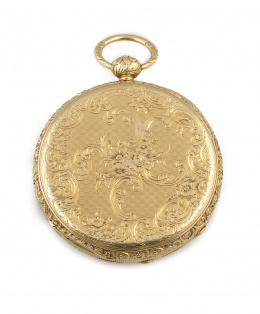 453.  Reloj lepin fabricado por CHARLES MONTANDON & GIRARD en oro de 18K, c.1880