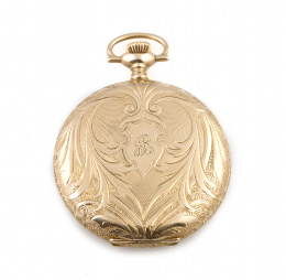 450.  Reloj saboneta fabricado por  ROCKFORD WATCH CO. en oro de 14K, año 1909