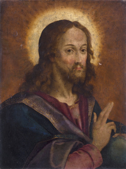 303.  ESCUELA FLAMENCA, SIGLO XVIICristo Salvador del mundo.
