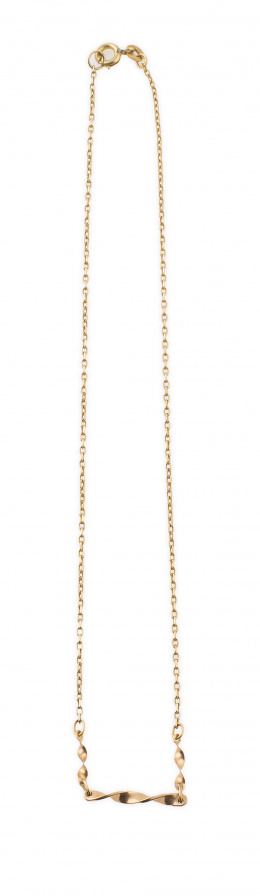 200.  Cadena con centro de barra torneada