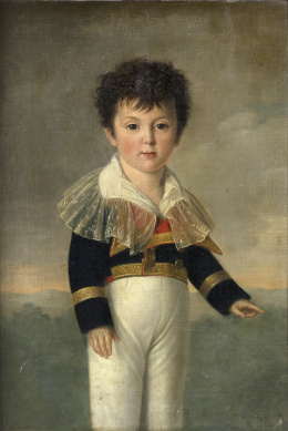 953.  ZACARÍAS GONZÁLEZ VELÁZQUEZ (Madrid, 1763-1834)Retrato de niño, h. 1805.