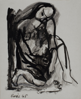 944.  FRANCISCO BORES (Madrid, 1898 - París,1972)Figura sentada, 1945.