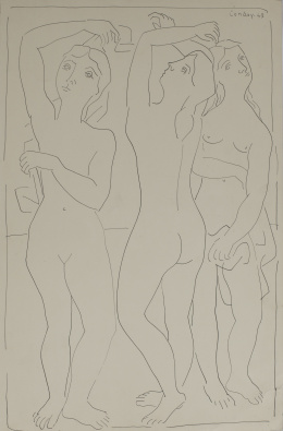 955.  HONORIO GARCÍA CONDOY (Zaragoza, 1900 - Madrid, 1953)Las Tres Gracias, 1947.