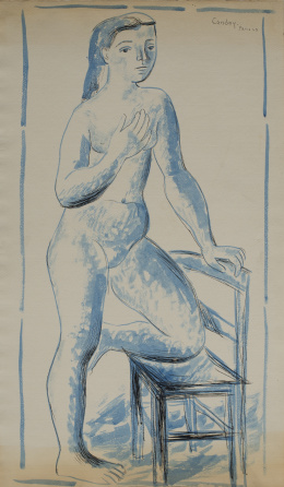 962.  HONORIO GARCÍA CONDOY (Zaragoza, 1900 - Madrid, 1953) Desnudo femenino, 1947.