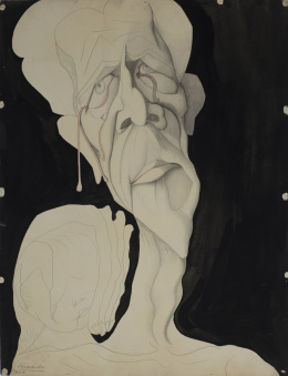 1032.  LUIS FERNÁNDEZ (Oviedo, 1900 - París, 1973)Anciano y niño, 1939.