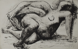 996.  BALTASAR LOBO (Cerecinos de Campos, Zamora, 1910 - París, 1993) Figura reclinada, 1945.