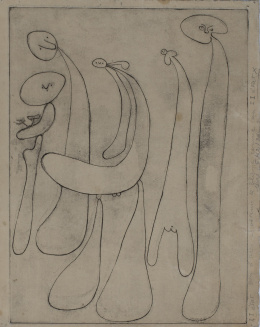 997.  JOAN MIRÓ (Barcelona, 1893 - Palma de Mallorca, 1983)Ensayos (Essais), 1934.