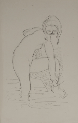 984.  GINÉS PARRA (Almería, 1895 - París, 1960)Mujer lavándose.