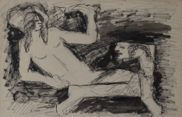 990.  GINÉS PARRA (Almería, 1895 - París, 1960)Figura reclinada.