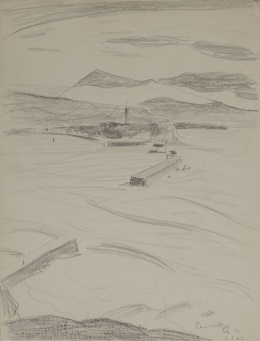 1016.  JOAQUÍN PEINADO (Málaga, 1898 - París, 1975)San Juan de Luz, 1946.