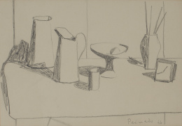 1014.  JOAQUÍN PEINADO (Málaga, 1898 - París, 1975)Bodegón, 1946.