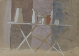 1022.  JOAQUÍN PEINADO (Málaga, 1898 - París, 1975)Bodegón, 1946.