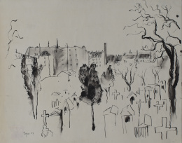 1007.  ATRIBUIDO A ARTURO TEJERO TARRADELL (Colera, Gerona, 1924 - ?)Cementerio, 1947.