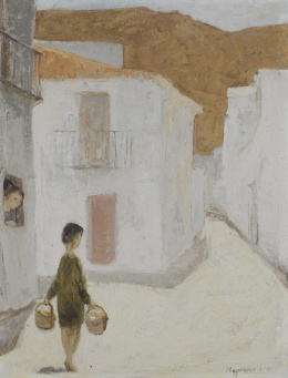 838.  MANUEL MINGORANCE ACIEN (Málaga, 1920)Calle de la Momia, 1970.