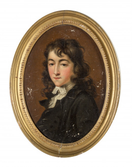 946.  ESCUELA INGLESA, h. 1800Pareja de retratos de niños.