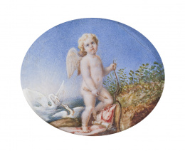 890.  ESCUELA INGLESA, SIGLO XIXCupido.