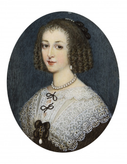 894.  ESCUELA HOLANDESA, SIGLO XIXRetrato de dama en óvalo.