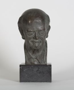 1140.  SEBASTIÁN MIRANDA (Oviedo, 1885 - Madrid, 1975)Busto de Pío Baroja