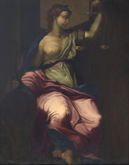 899.  ESCUELA ITALIANA, PP. SIGLO XVIIAlegoría de la Justicia