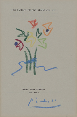 441.  PABLO PICASSO (Málaga, 1881 - Mougins, 1973)Gavilla de flores, c.1960