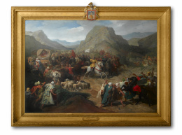 565.  CARLOS LUIS DE RIBERA (Roma, 1815 - Madrid, 1891)Batalla del Zenete, 1878.