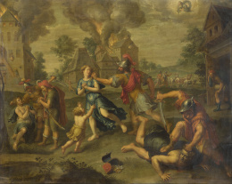 495.  ESCUELA FLAMENCA, SIGLO XVIILa matanza de Siquem.