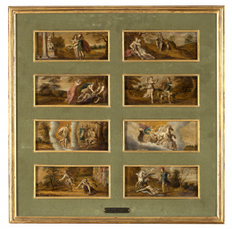 494.  Círculo de Abraham van Diepenbeeck (Escuela flamenca, siglo XVII)Conjunto de escenas mitológicas.