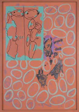 843.  LUIS GORDILLO (Sevilla, 1934)Cartón rojo B, 1984.