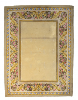 994.  Alfombra en lana de nudo español, firmada M. Stuyck 1995.